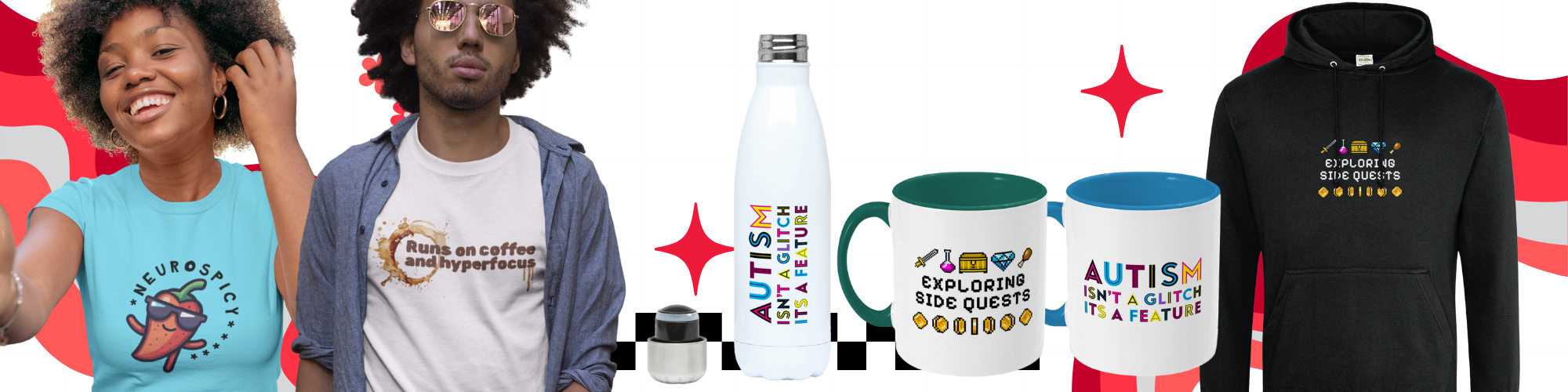 Neurodivergent Themed Gifts & Apparel