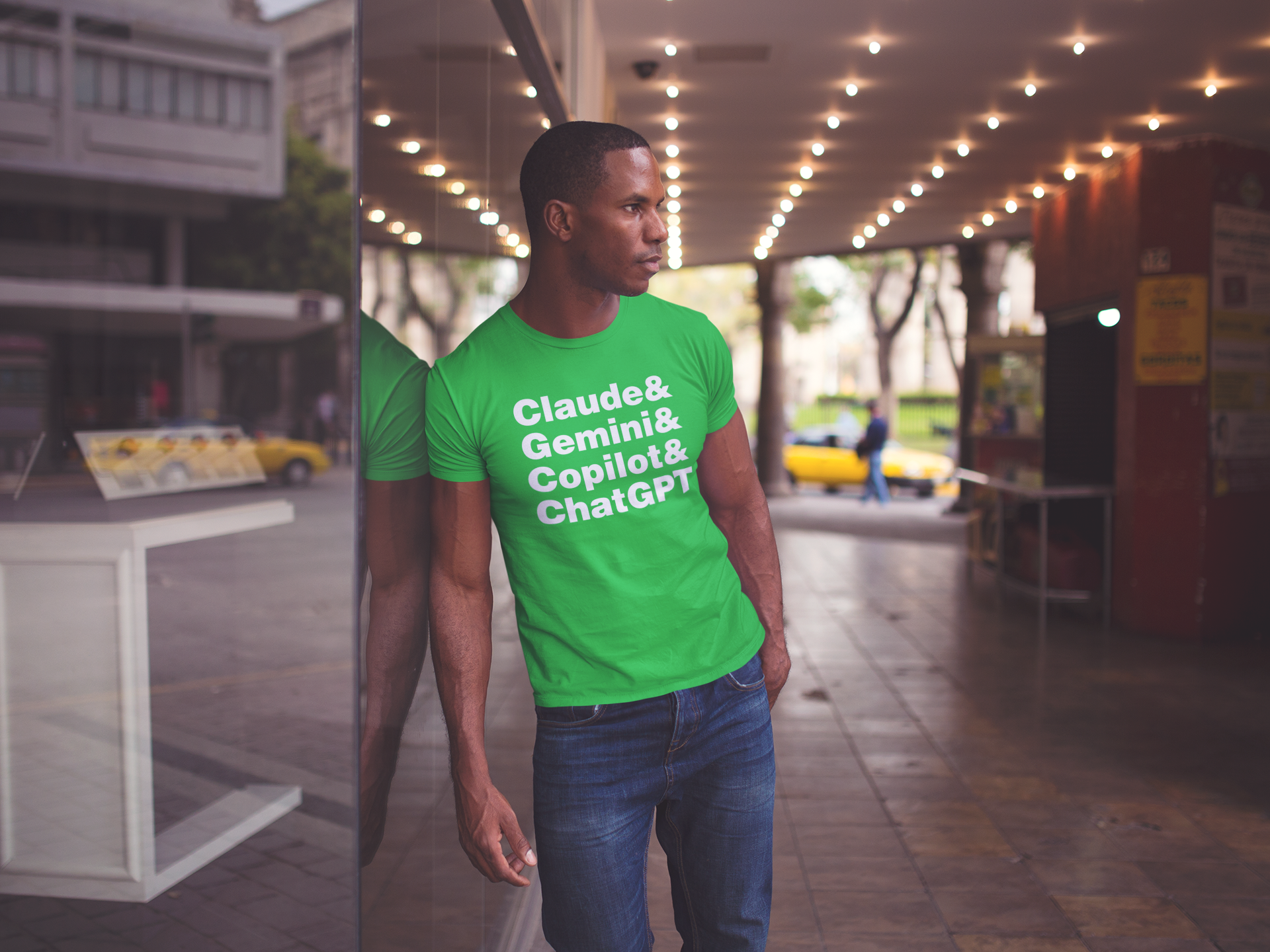 Chat Claude gemini Copilot humorous graphic tee ethical graphic tee