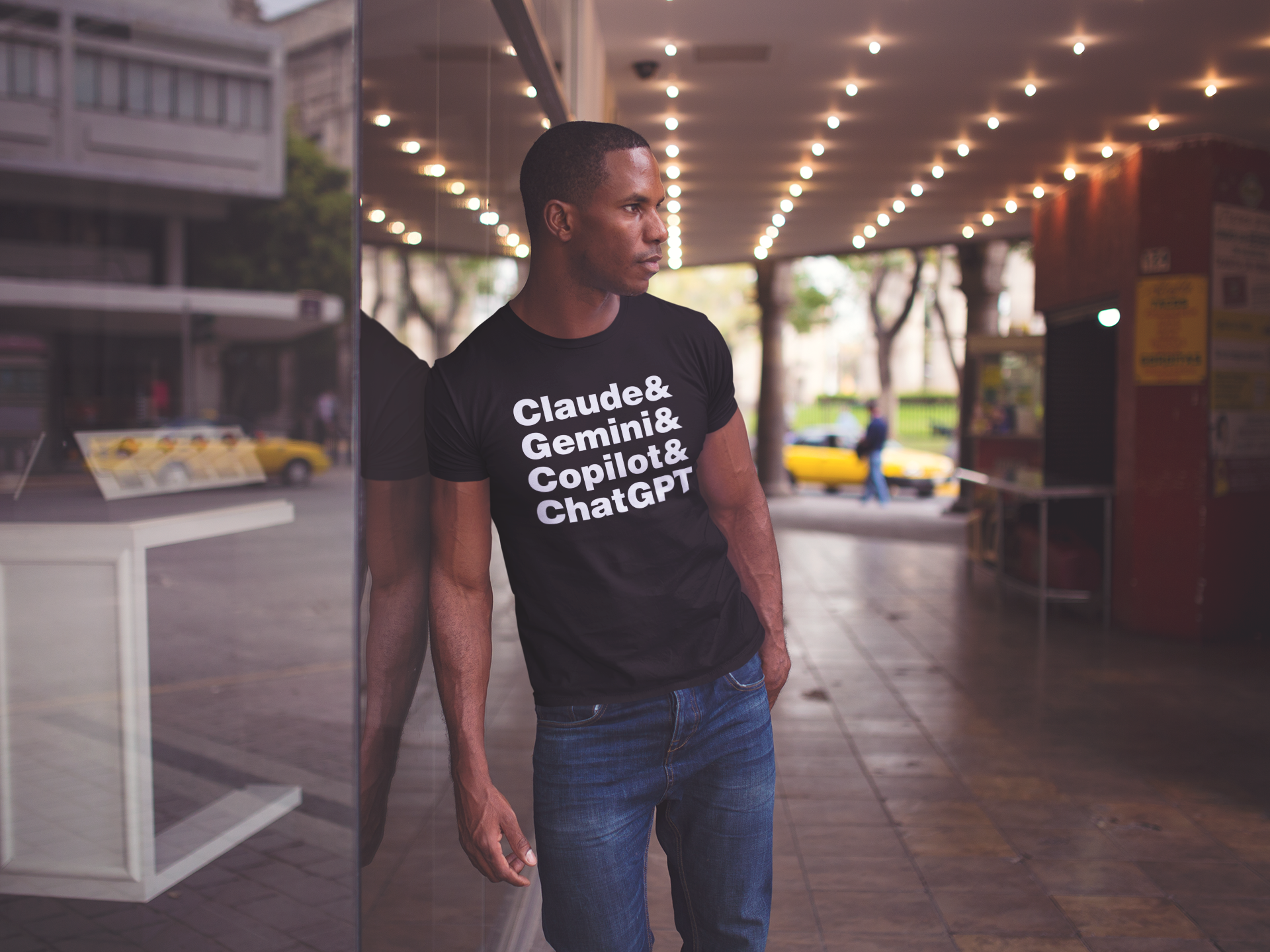 Chat Claude gemini Copilot humorous graphic tee ethical graphic tee