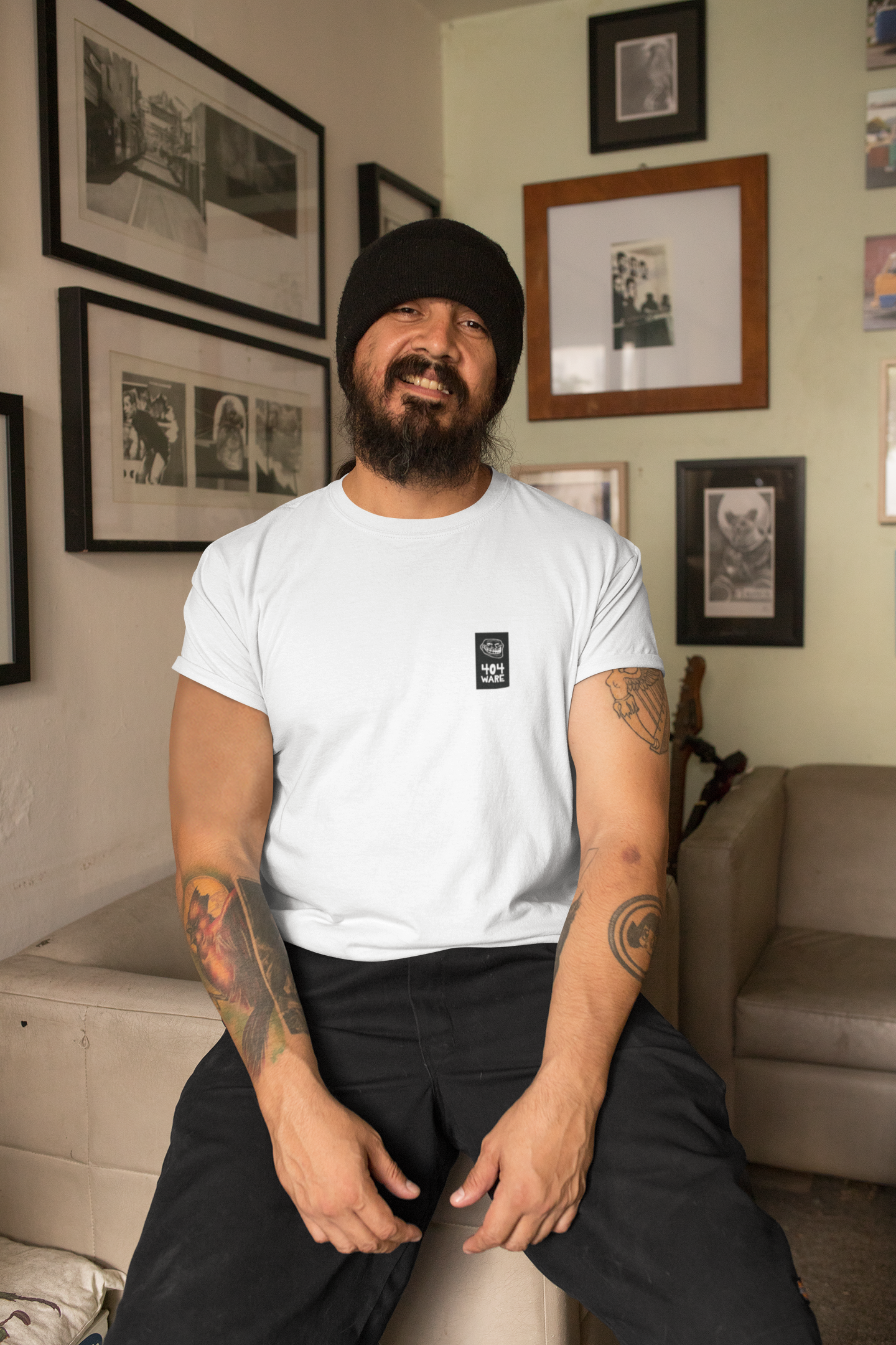 100% Organic Cotton Tee 404 Troll Design