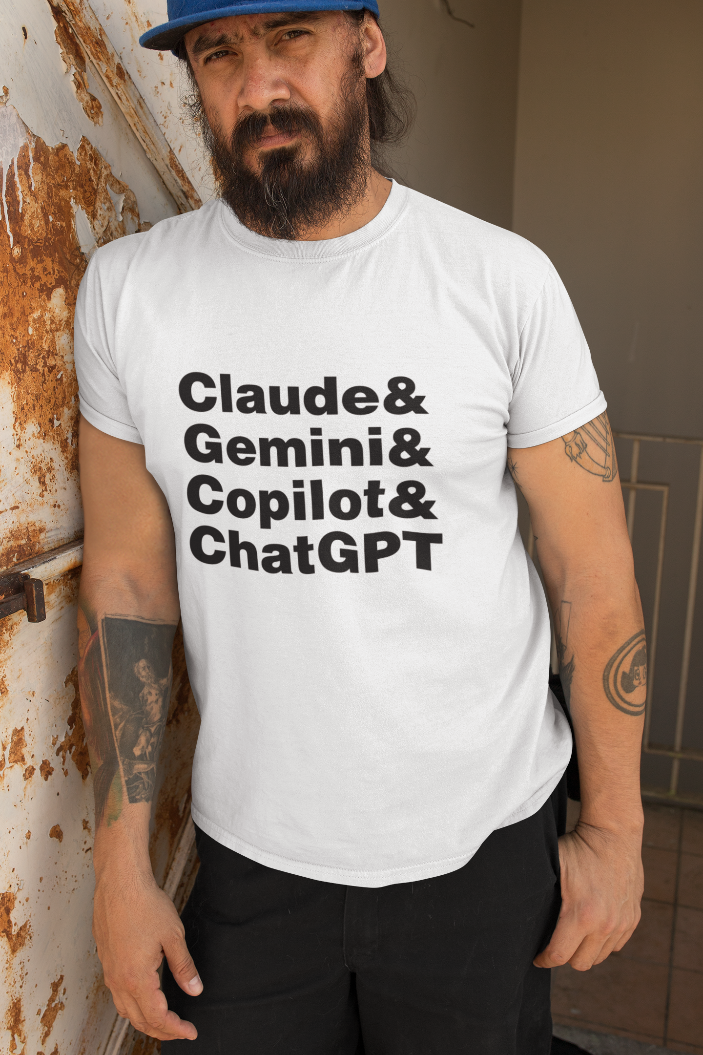 Chat Claude gemini Copilot humorous graphic tee ethical graphic tee