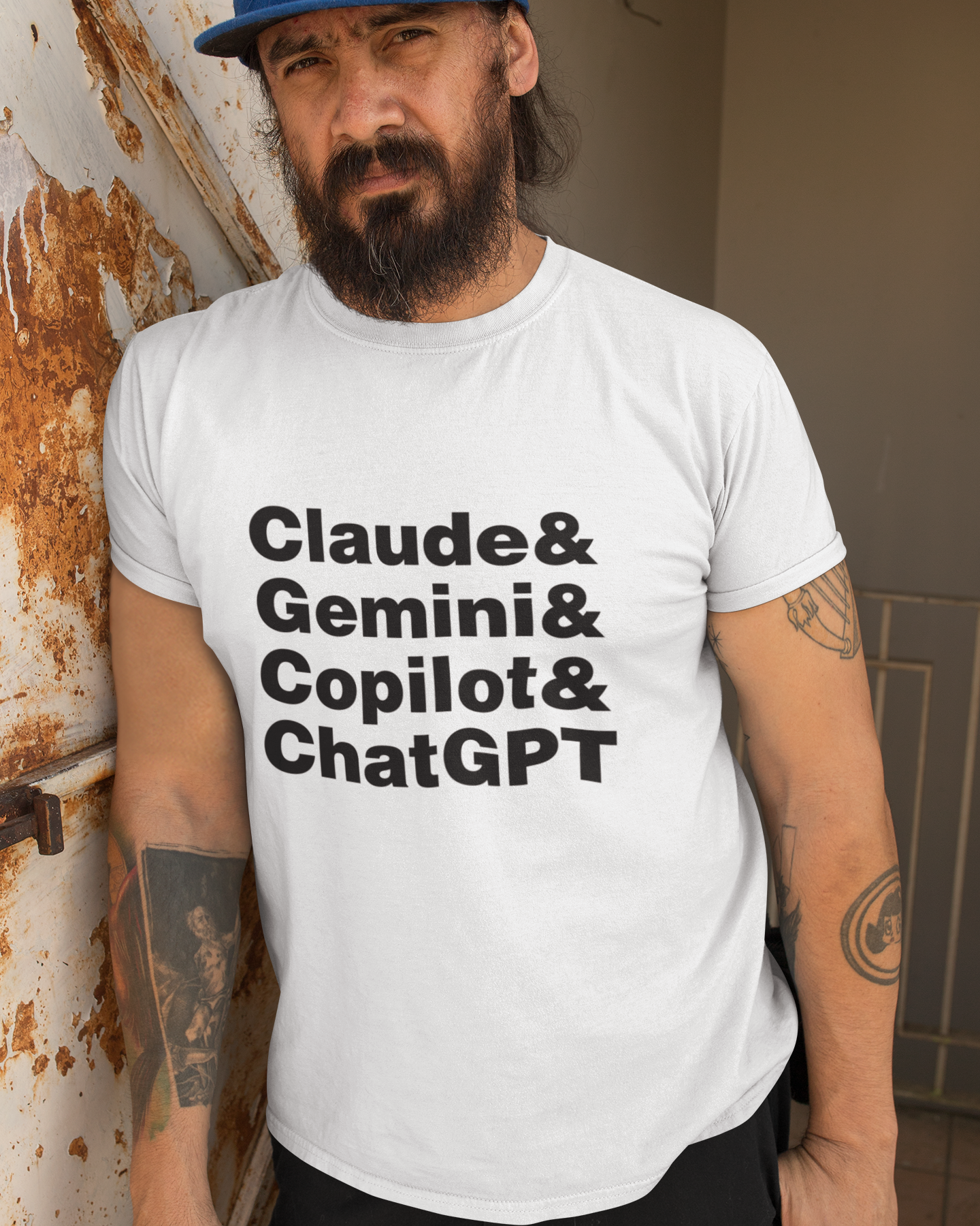 ChatGPT Gemini Claude Copilot tshirt for AI Enthusiasts