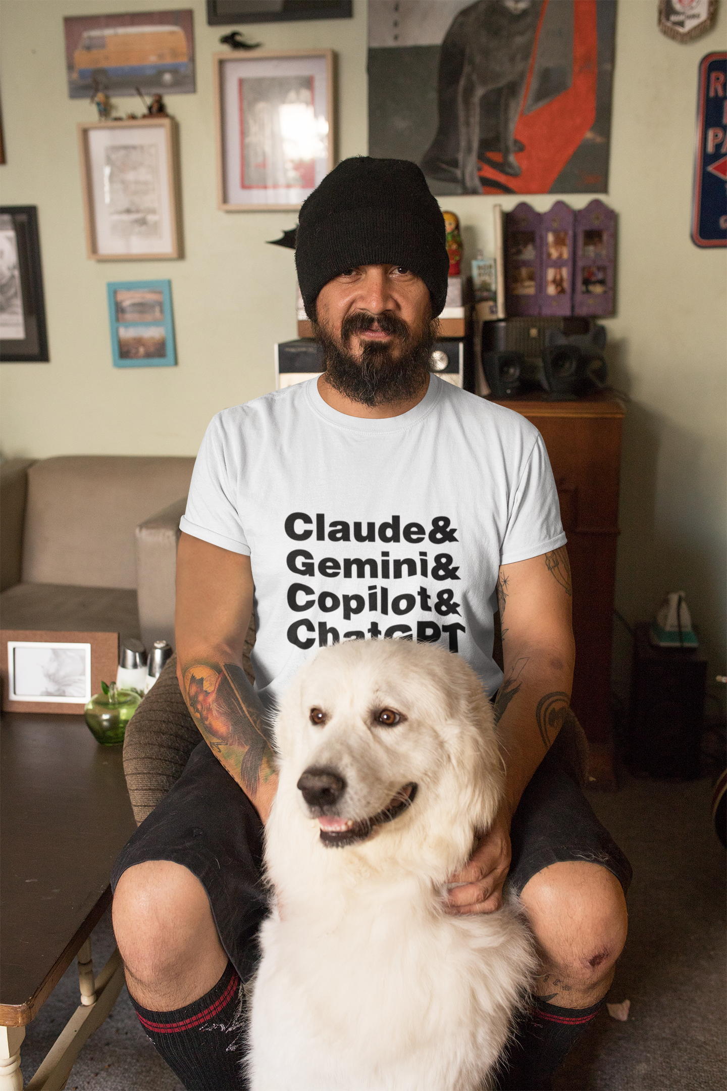 ChatGPT Gemini Claude Copilot tshirt for AI Enthusiasts