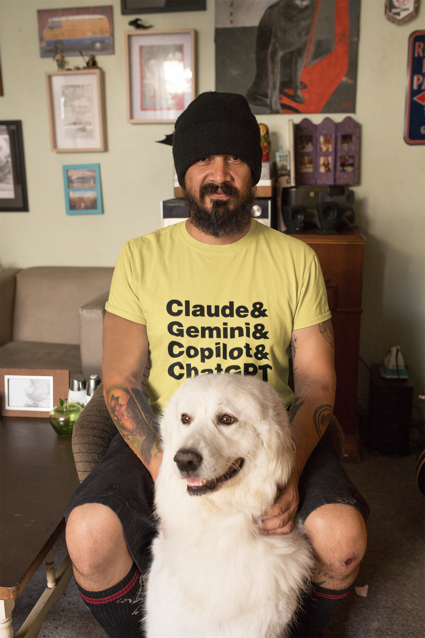 ChatGPT Gemini Claude Copilot tshirt for AI Enthusiasts
