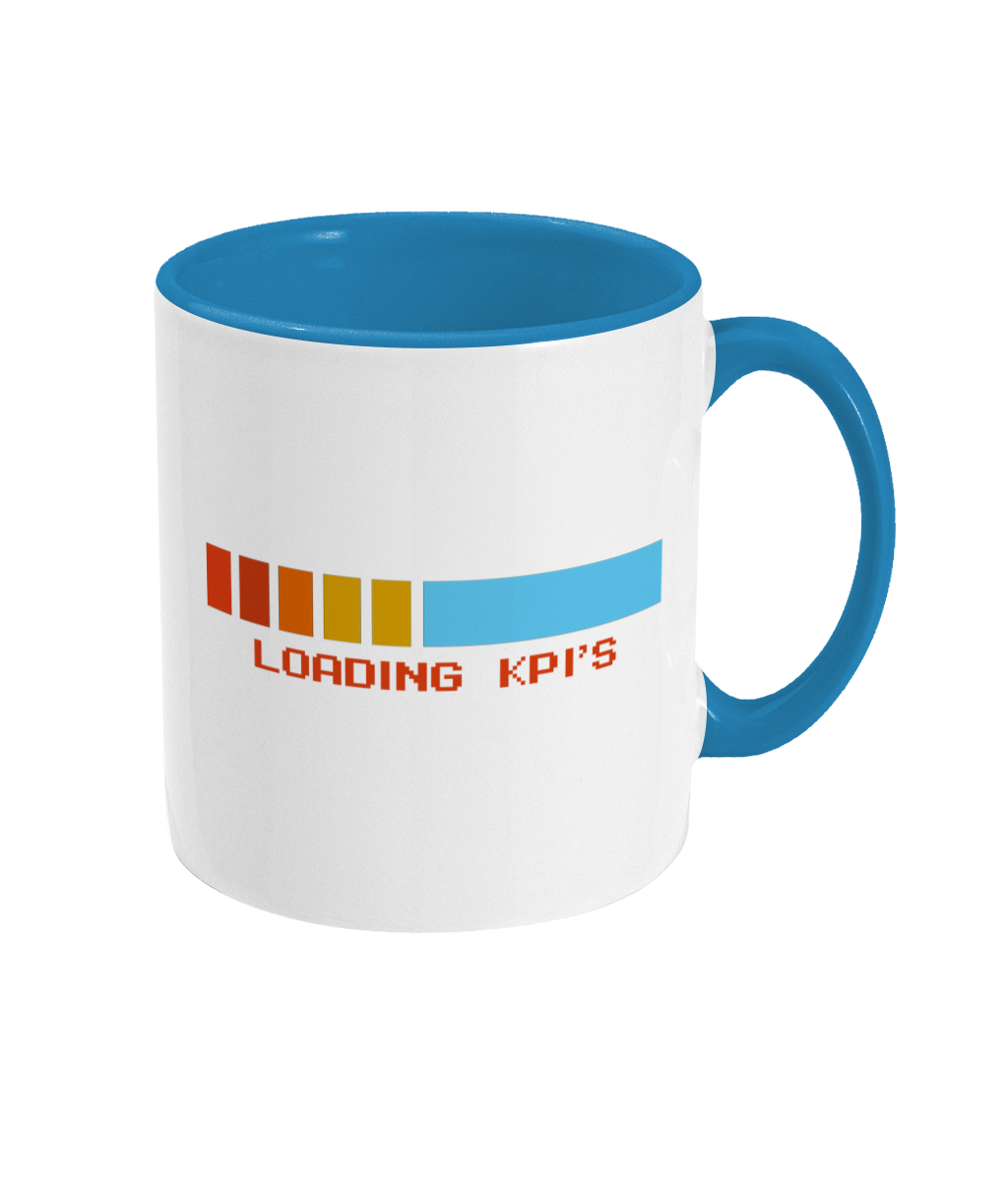 Funny Two Toned Mug With Loading KPIs 