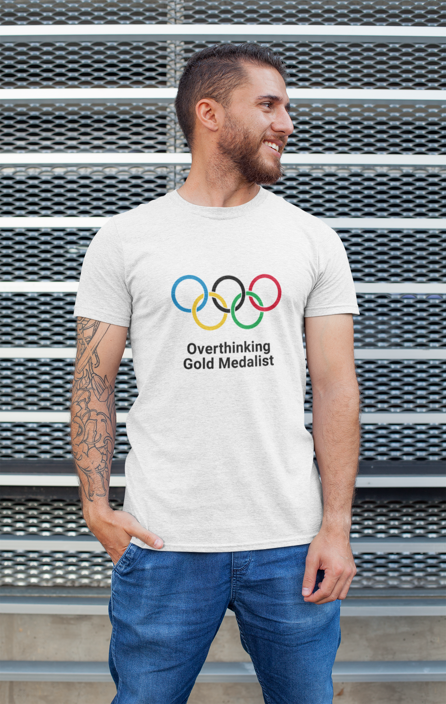 Overthinking Olympic Sport T-Shirt 100% Ethical Organic Cotton
