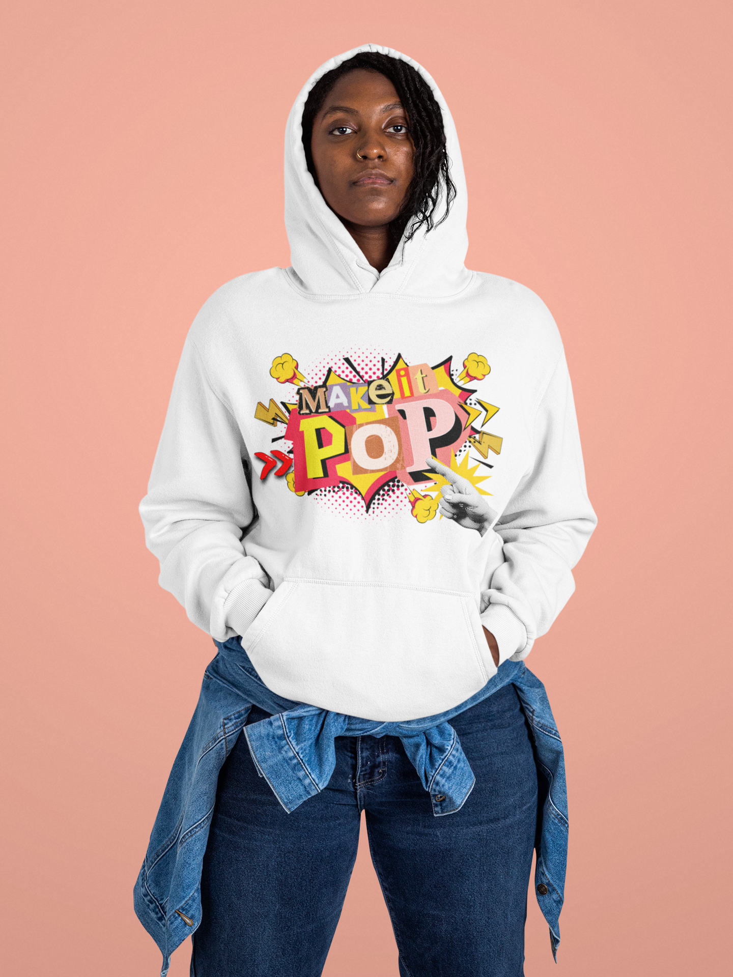 College Hoodie Make It Pop! Graphic Design Hoody