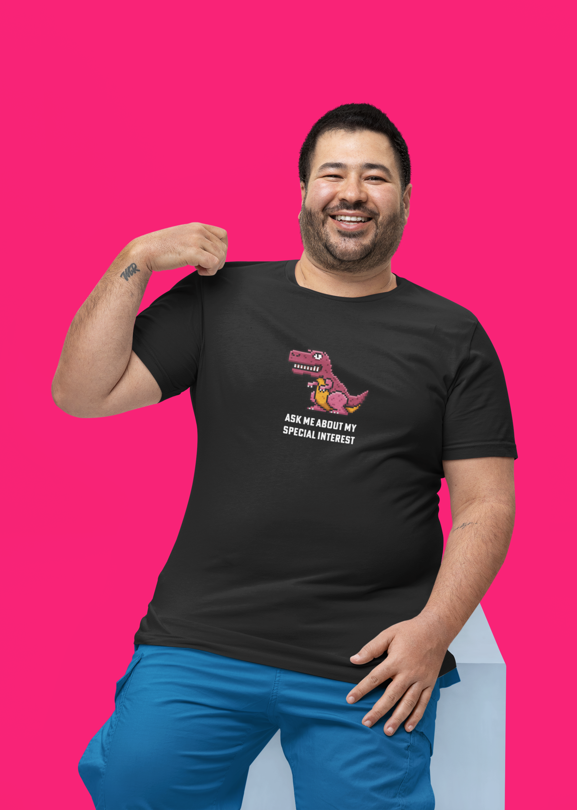 Ask Me About My Special Interest Neurodiversity 100% Organic Ethical Cotton Tee