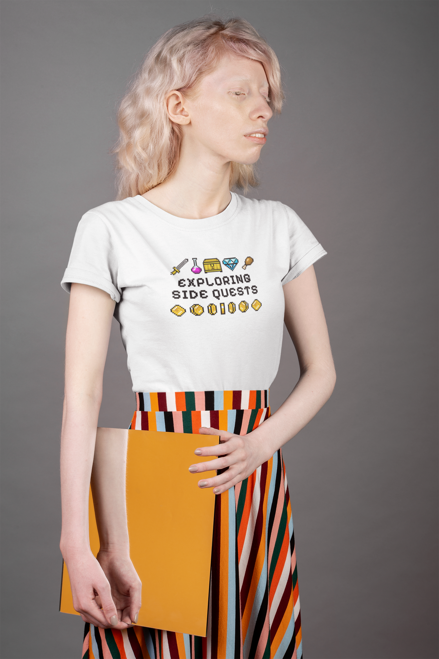 Exploring Side Quests T-Shirt ADHD Pride 100% Cotton T-Shirt