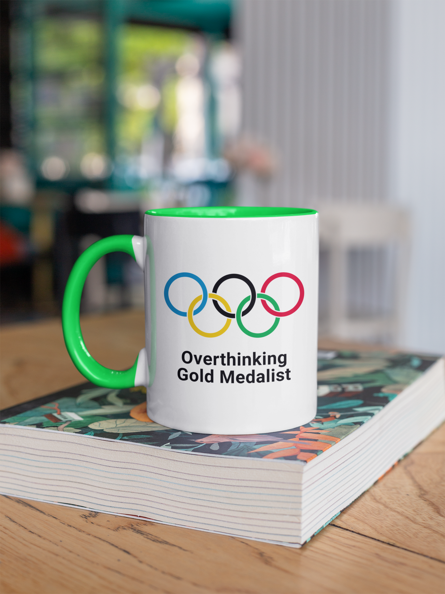 Two Toned Mug Overthinking Gold Medalist Mug