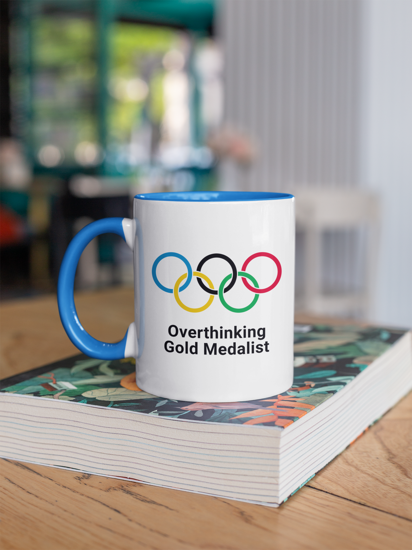 Two Toned Mug Overthinking Gold Medalist Mug