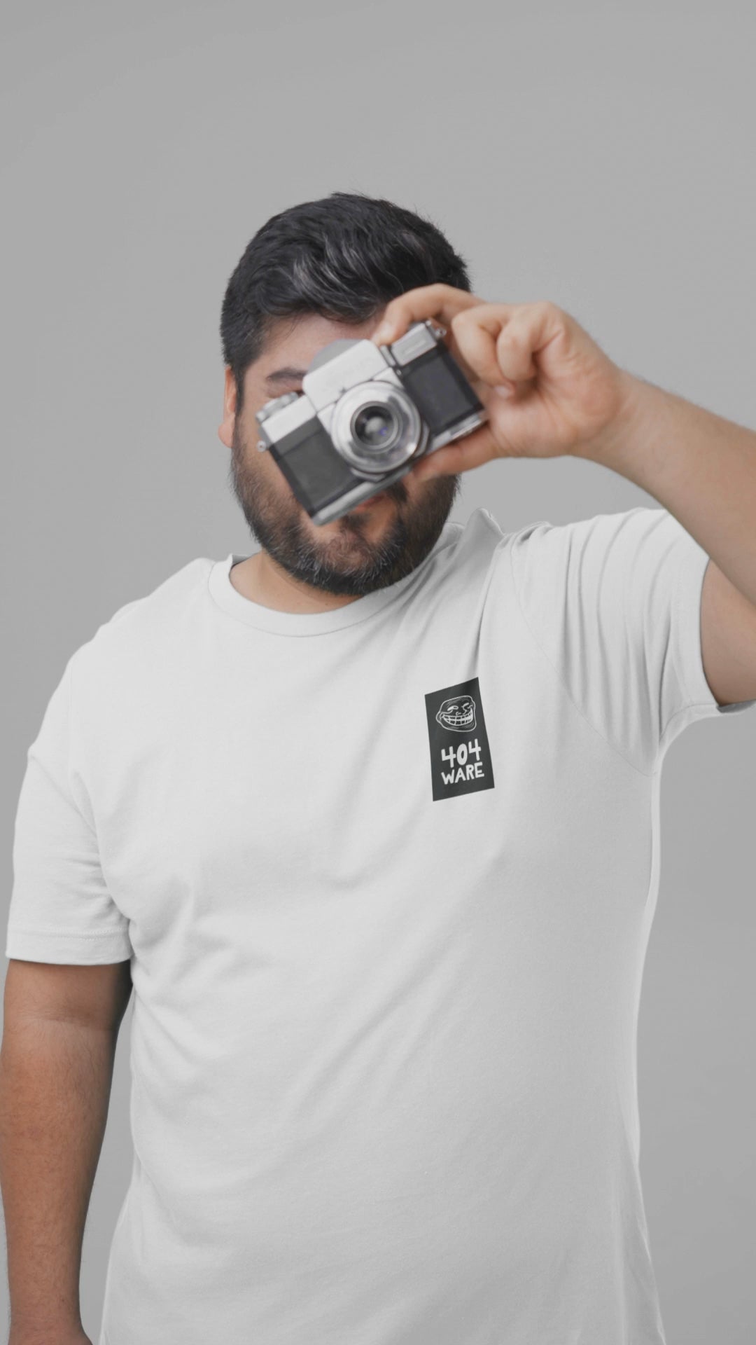 Load video: 100% Organic Cotton Tee 404 Troll Design