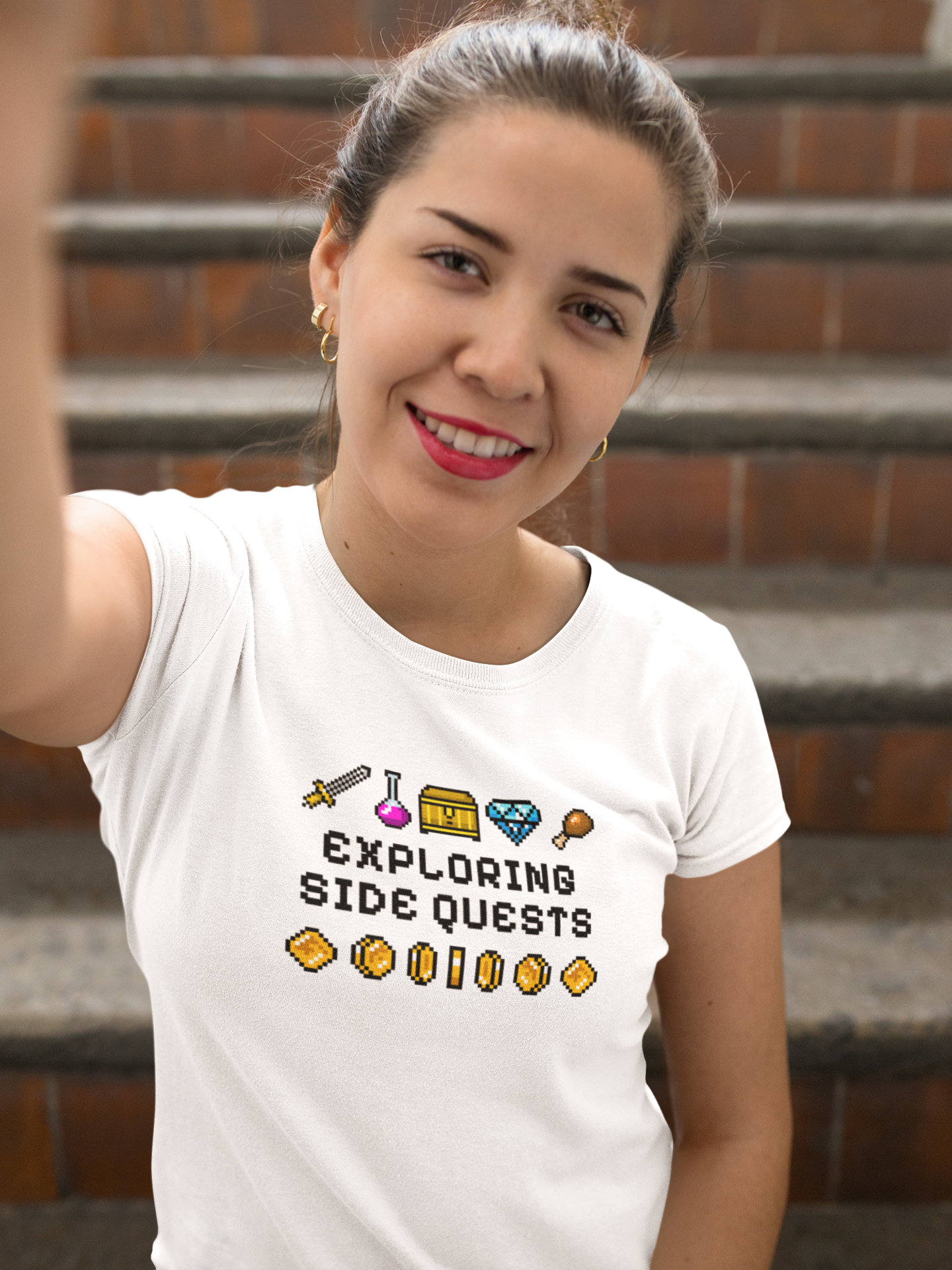 Exploring Side Quests T-Shirt ADHD Pride 100% Cotton T-Shirt
