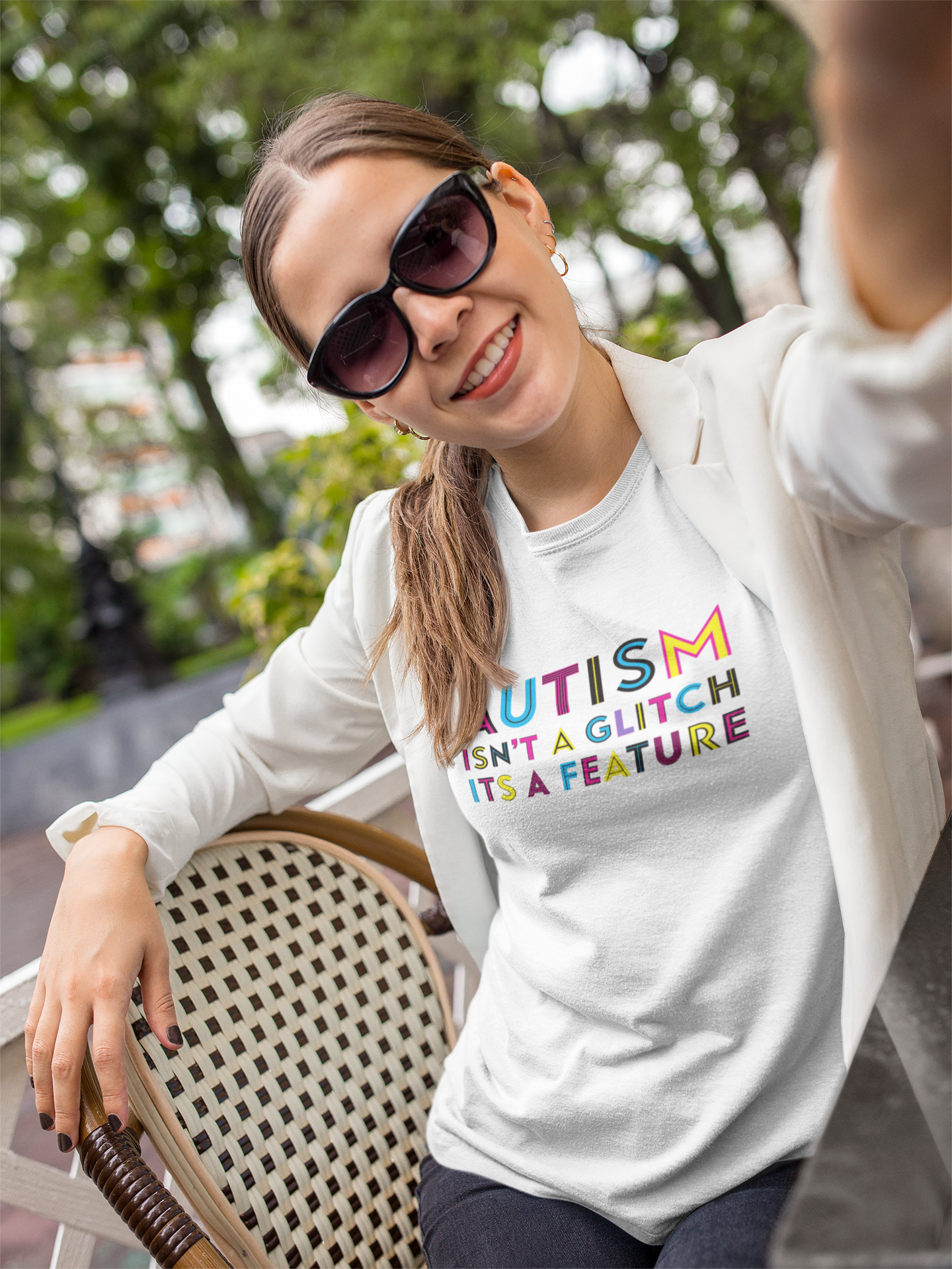 Autistic Pride | Autism Isn't A Glitch 100% Organic Cotton Unisex T-Shirt