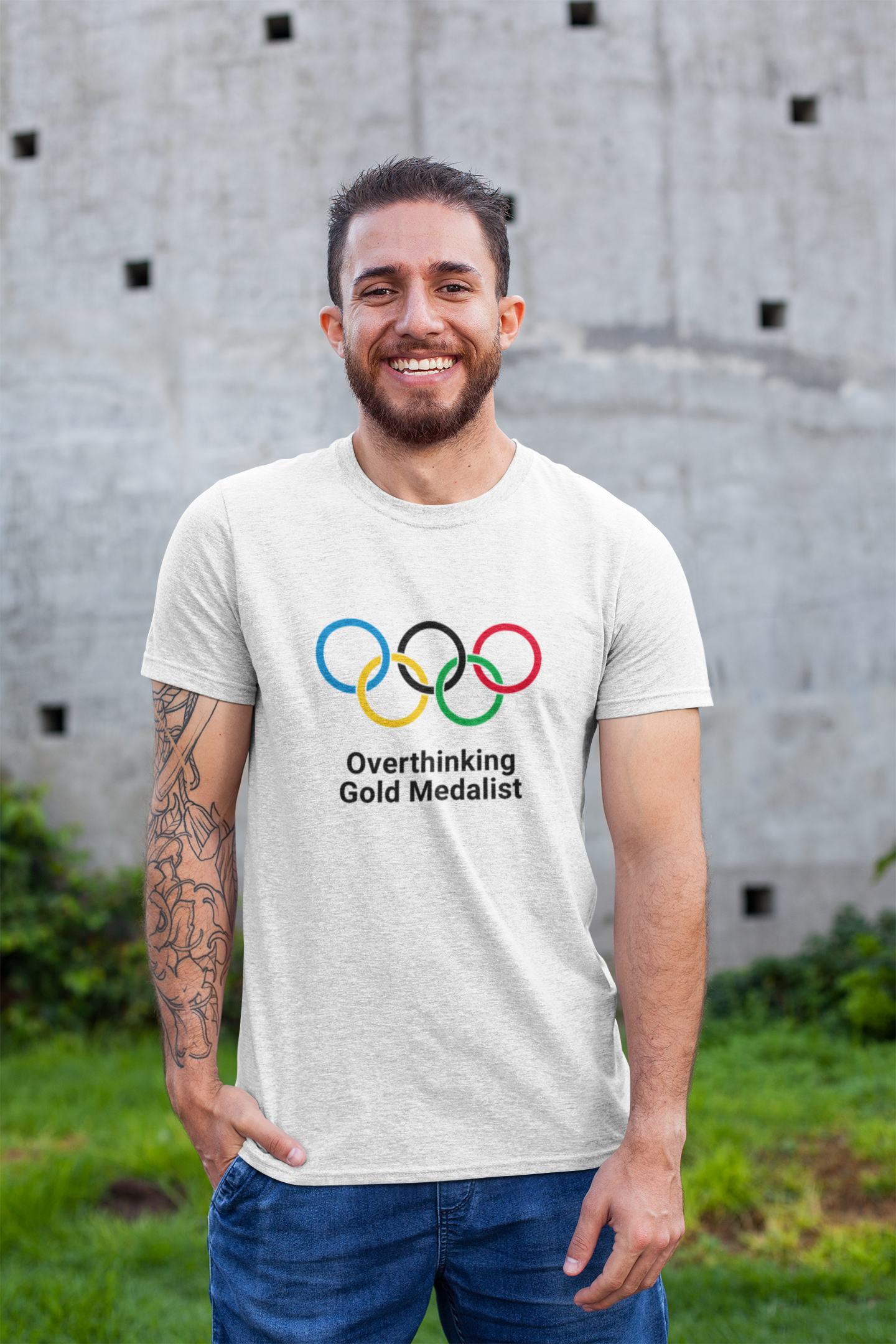 Overthinking Olympic Sport T-Shirt 100% Ethical Organic Cotton