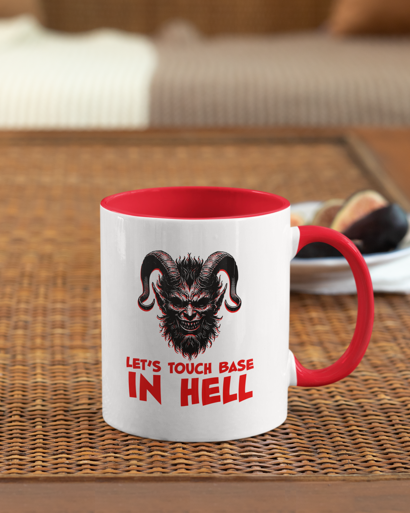 Touch Base In Hell Coffee Cup Front Table