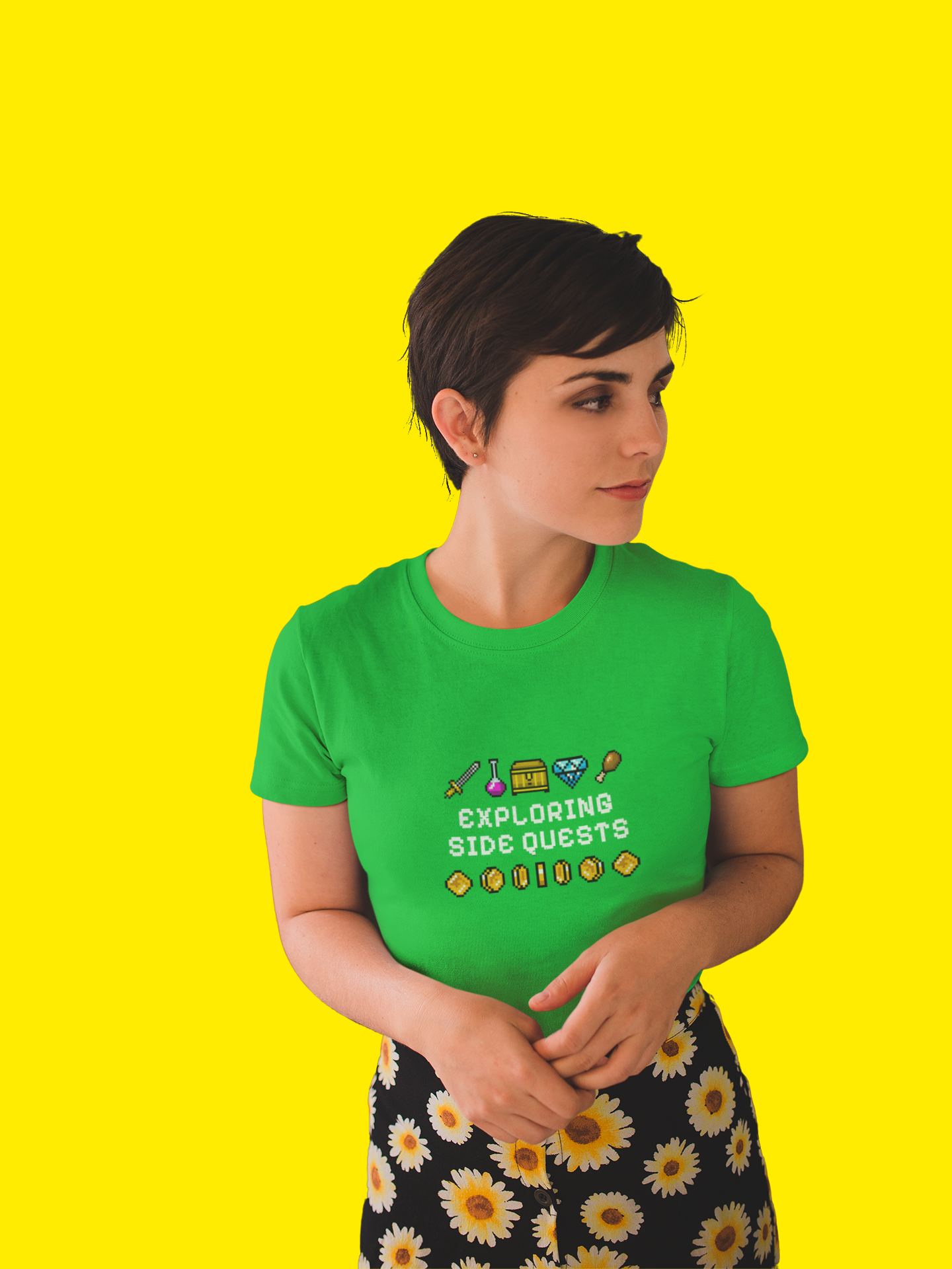 Exploring Side Quests T-Shirt ADHD Pride 100% Cotton T-Shirt