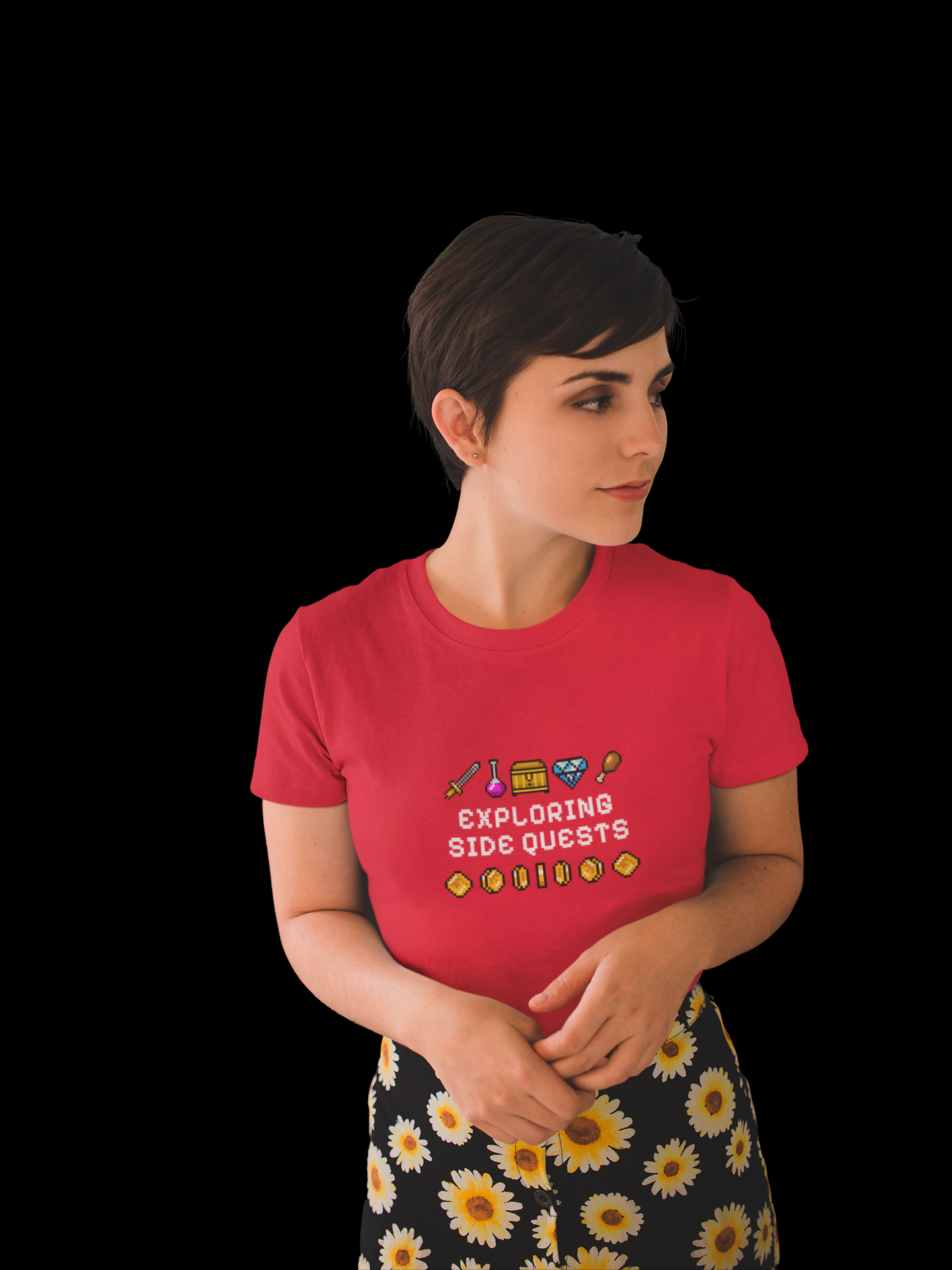 Exploring Side Quests T-Shirt ADHD Pride 100% Cotton T-Shirt