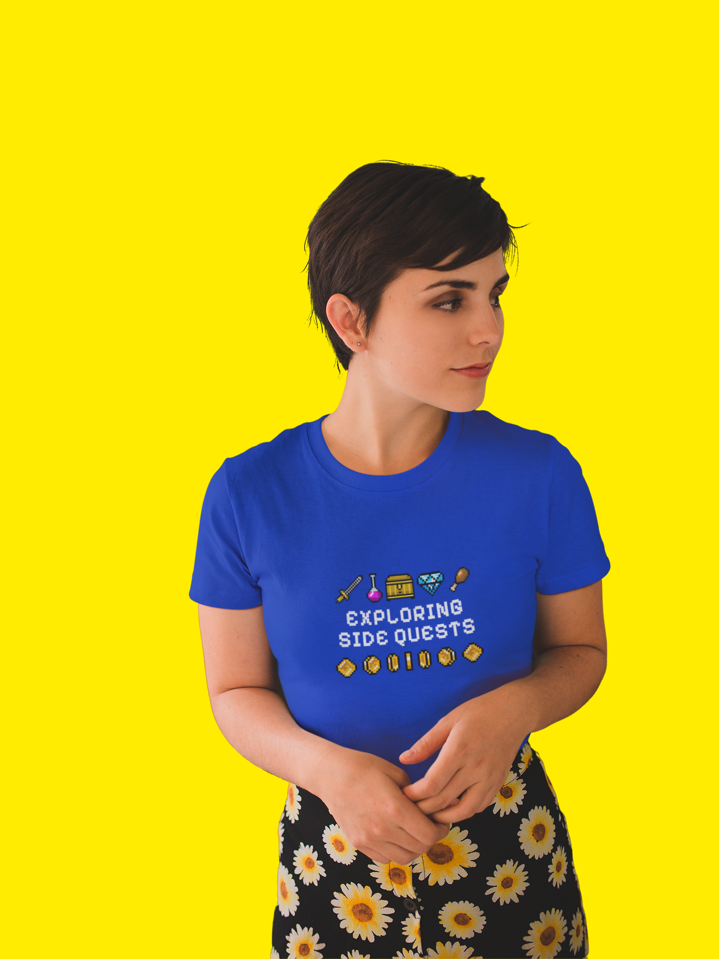 Exploring Side Quests T-Shirt ADHD Pride 100% Cotton T-Shirt